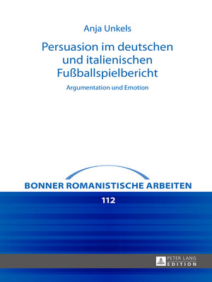 cover image of Persuasion im deutschen und italienischen Fußballspielbericht